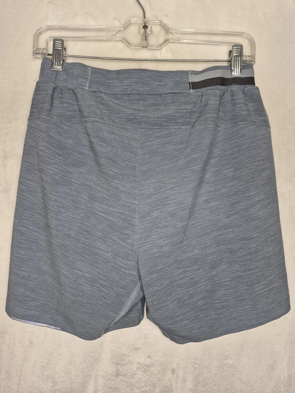 Lululemon Surge Athletic Running Shorts Heather Blue Gray Mens Small 27x6